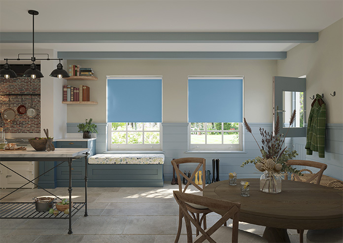 Rimini (Blackout), Bluebell - Roller Blind - Image 8